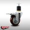 Service Caster 3.5'' SS Maroon Poly Swivel 1-7/8'' Expanding Stem Caster Total Lock Brake SCC-SSEXTTL20S3514-PPUB-MRN-178 - alternate 4